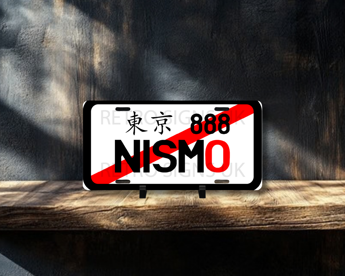 Nismo Licence Plate Style Sign | Premium Aluminium Display Sign