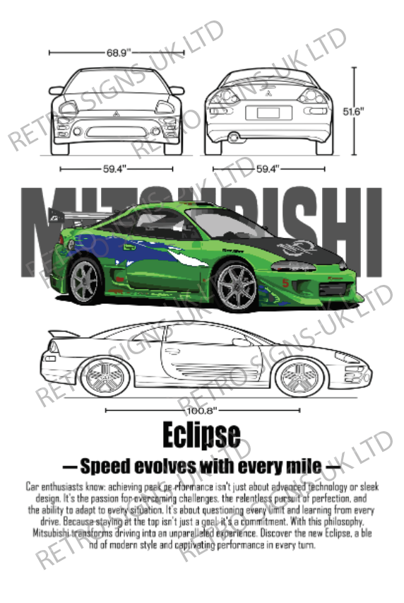 MITSUBISHI ECLIPSE GREEN FAST AND FURIOUS
