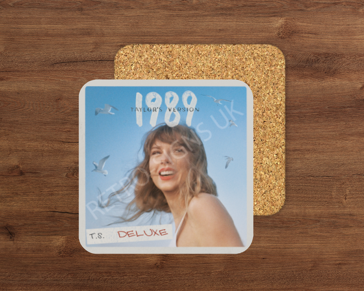 Taylor glossy cork-backed drink coaster by Retro Signs UK