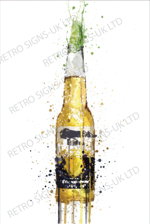 CORONA BOTTLE WATERCOLOUR