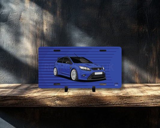 Focus RS Mk2 Licence Plate Wall Art | Premium Aluminium Car Sign
