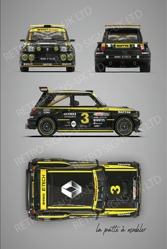 RENAULT 5 TURBO BLACK