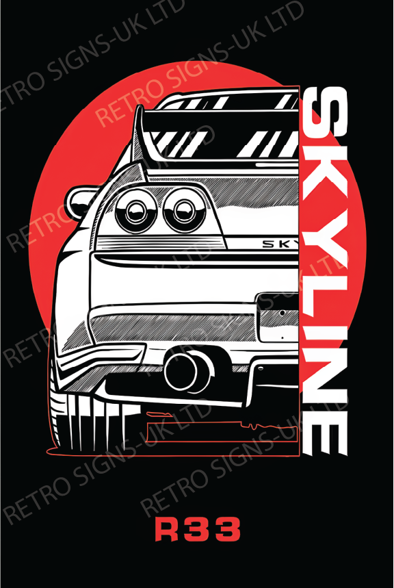 SKYLINE R33 SUN