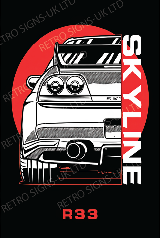 SKYLINE R33 SUN