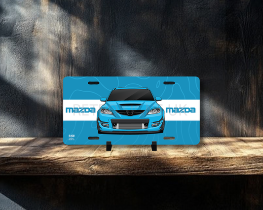 Mazda 3 MPS Mk1 Licence Plate Wall Art | Premium Aluminium Car Sign