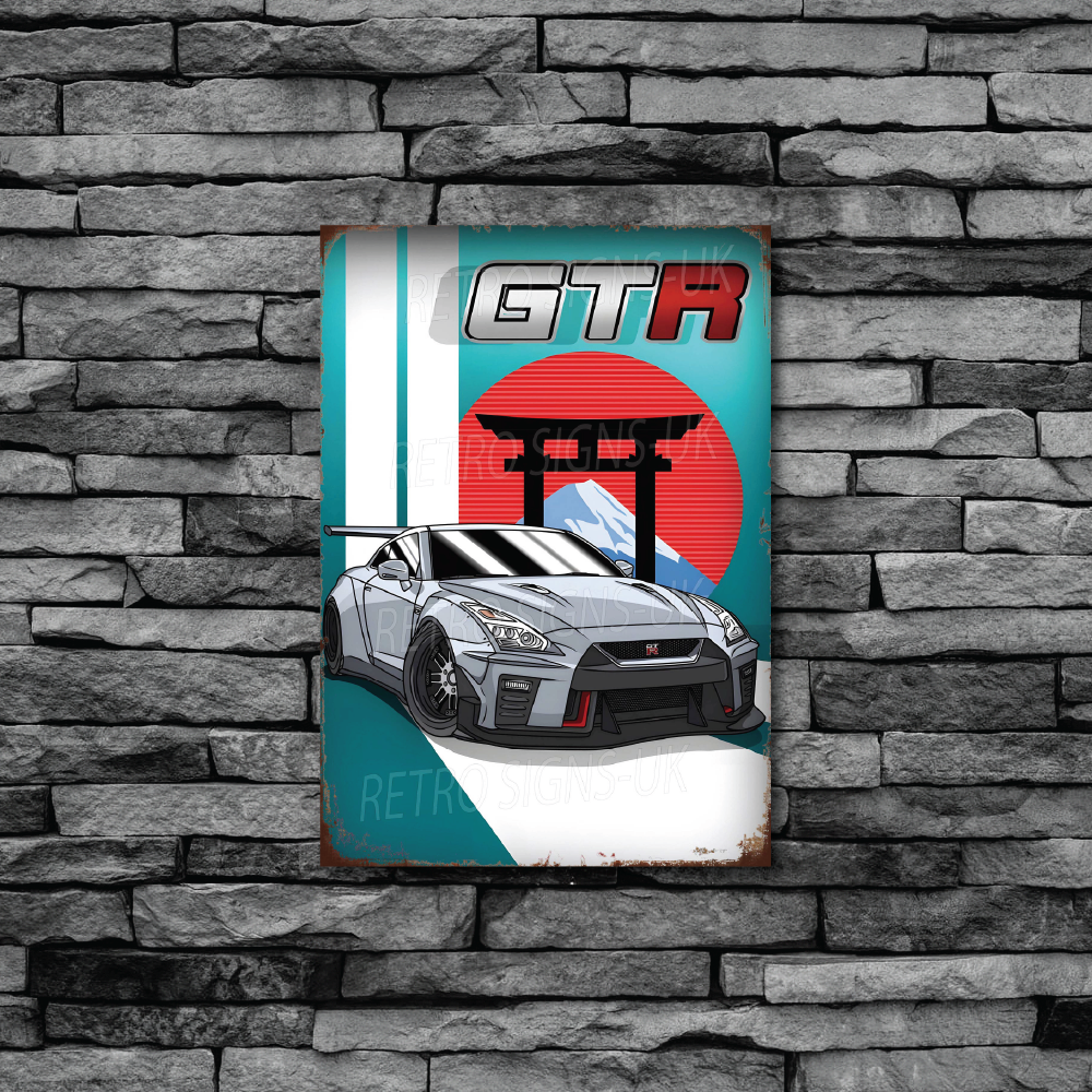 GTR Sun mountain blue sign