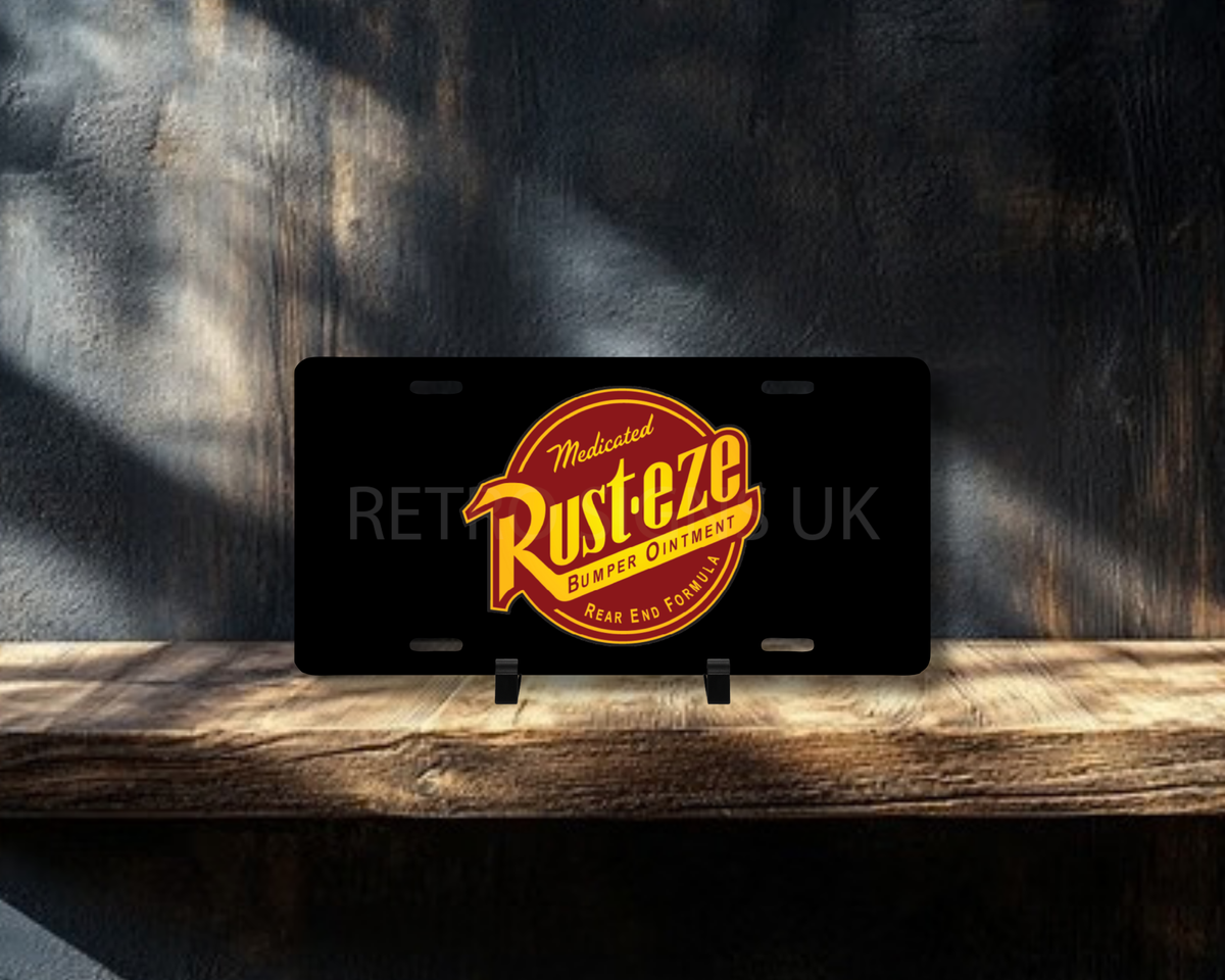 Rusty Licence Plate Style Sign | Premium Aluminium Display Sign