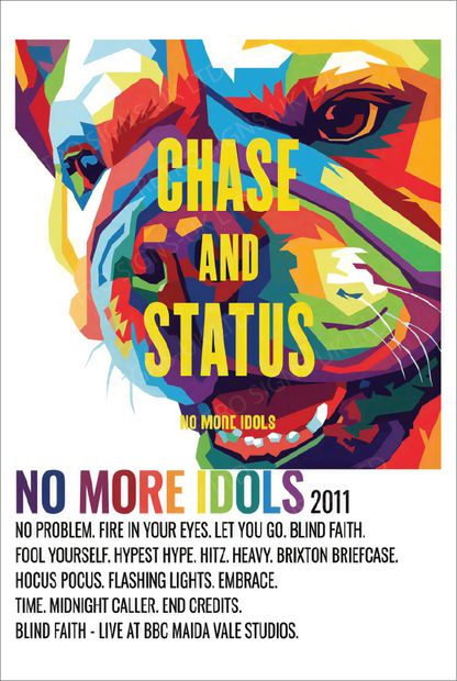 Chase & Status - Aluminium Metal Sign 20x30cm