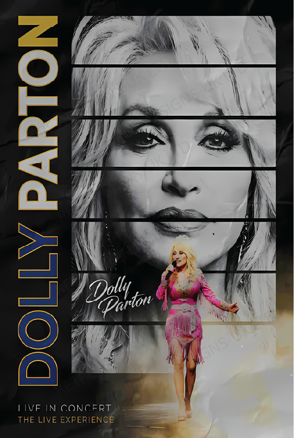 Dolly Parton Concert - Aluminium Metal Sign 20x30cm
