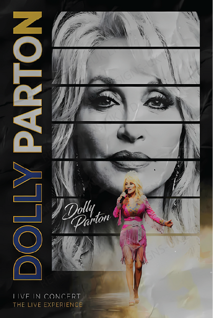Dolly Parton Concert - Aluminium Metal Sign 20x30cm