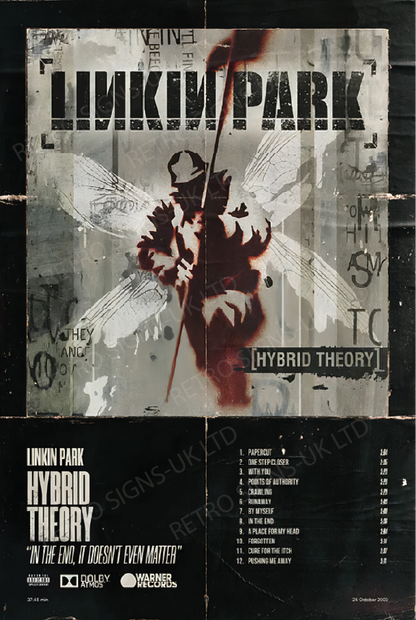 Linkin Park – Aluminium Metal Wall Sign 20 x 30cm