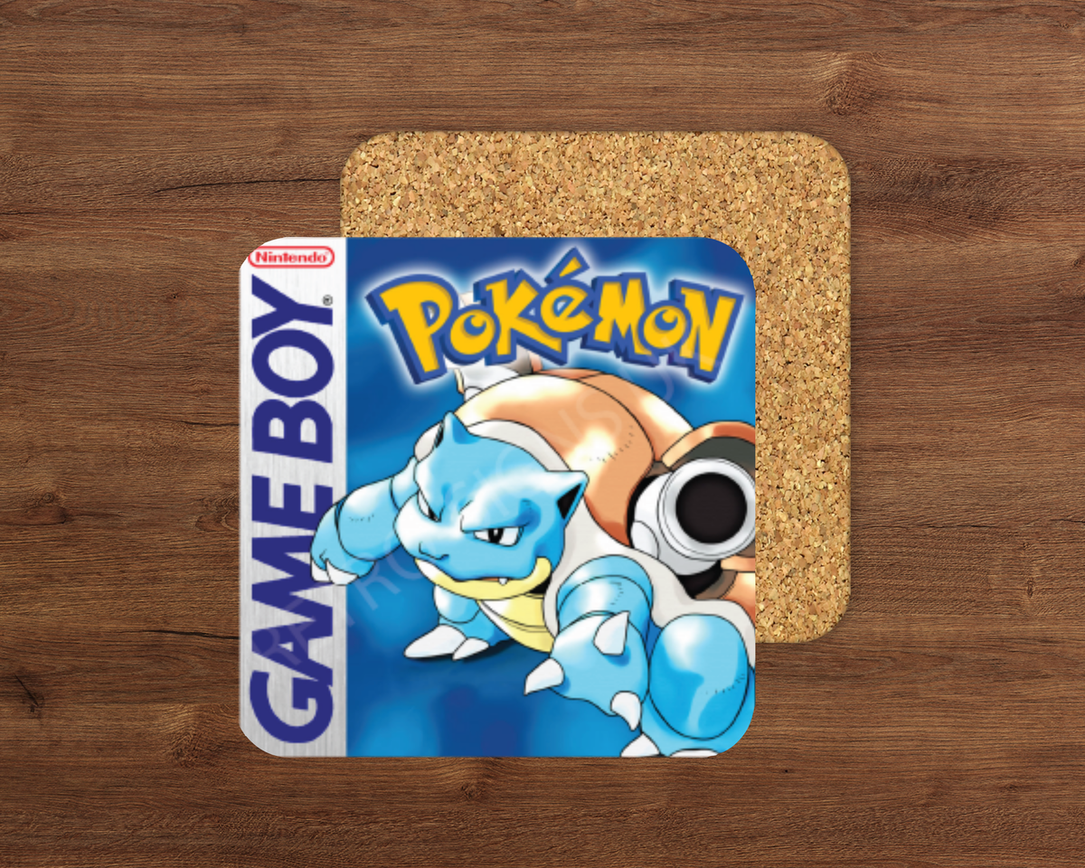 Pokemon Blue – Cork Backed Coaster 10x10cm