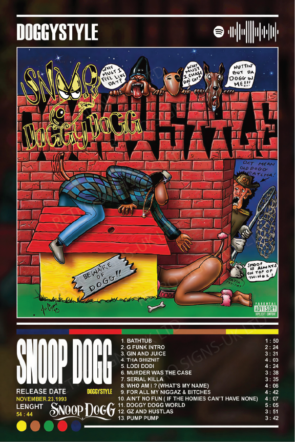 Snoop Dogg Doggystyle – Aluminium Metal Wall Sign 20 x 30cm