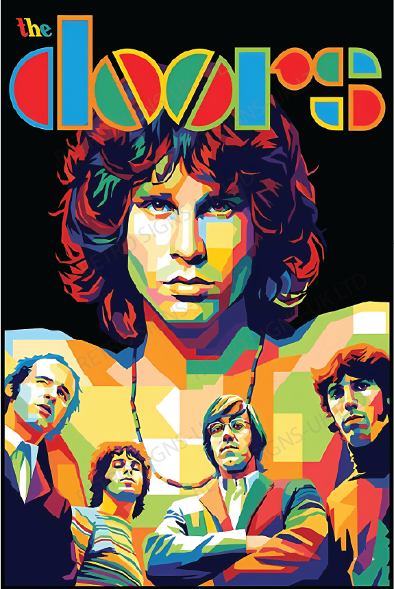 The Doors – Aluminium Metal Wall Sign 20 x 30cm