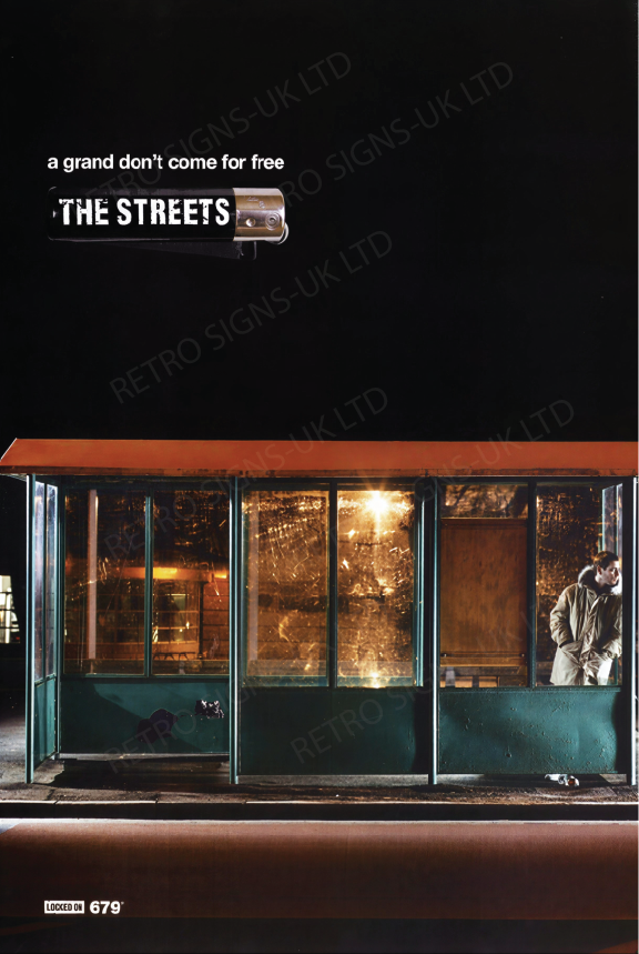 The Streets A Grand Dont Come for Free – Aluminium Metal Wall Sign 20 x 30cm